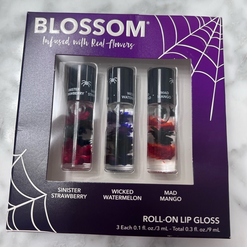 Roll-On Lip Gloss Set - Sinister Strawberry, Wicked Watermelon, Mad Mango